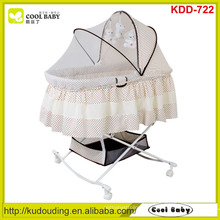 NOUVEAU Design Wholesale Baby Bassinet Housse de moustiquaire papillon portable Grand panier de rangement Rocking Cradle Child Product